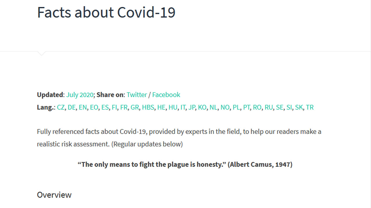 APOV Covid19 Facts