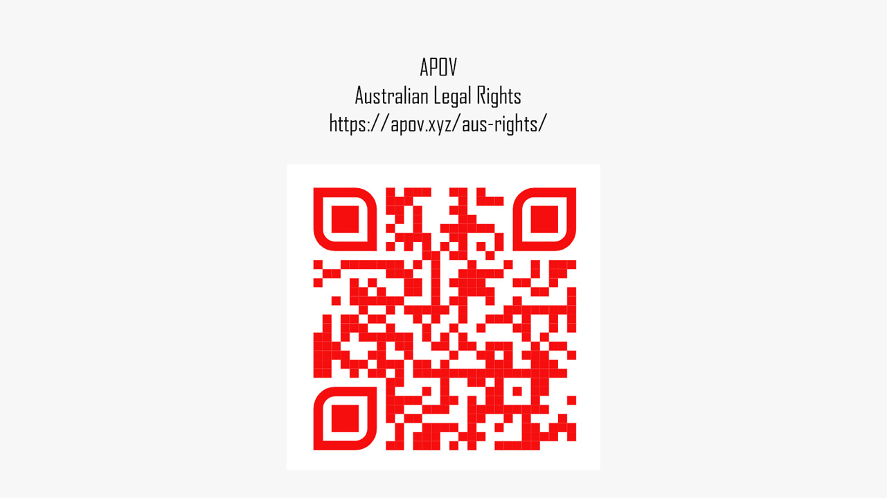 Australian Rights QR Code